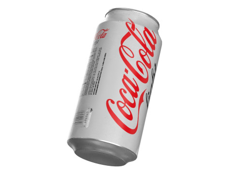Coca Cola Light Drink Can 375ml 12 3D Модель