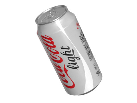 Coca Cola Light Drink Can 375ml 12 3D Модель