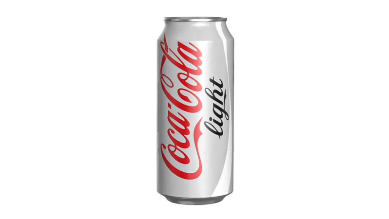 Coca Cola Light Drink Can 473ml 13 3D Model .c4d .max .obj .3ds .fbx .stl .blend 
