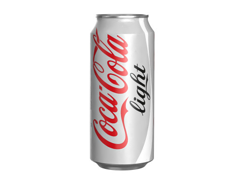 Coca Cola Light Drink Can 473ml 13 3D Model