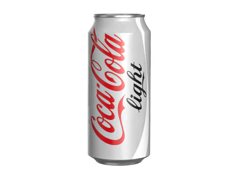 Coca Cola Light Drink Can 473ml 13 3D Model