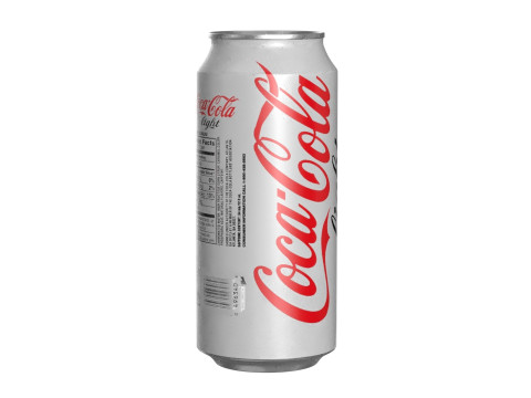 Coca Cola Light Drink Can 473ml 13 3D Model