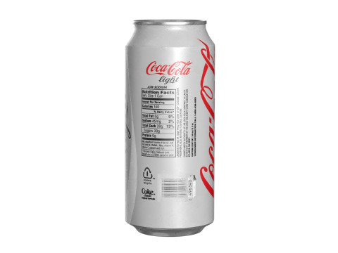 Coca Cola Light Drink Can 473ml 13 3D Model