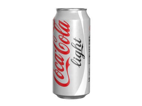 Coca Cola Light Drink Can 473ml 13 3D Model