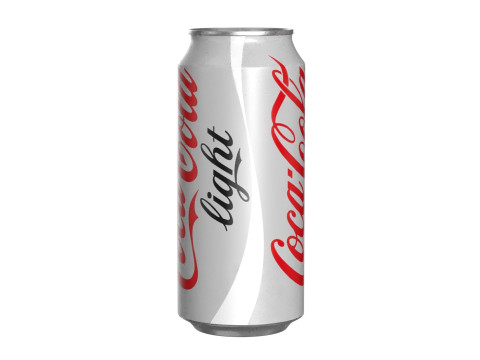 Coca Cola Light Drink Can 473ml 13 3D Model