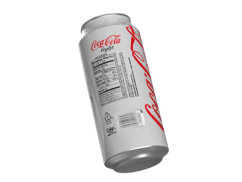 Coca Cola Light Drink Can 473ml 13 3D Model