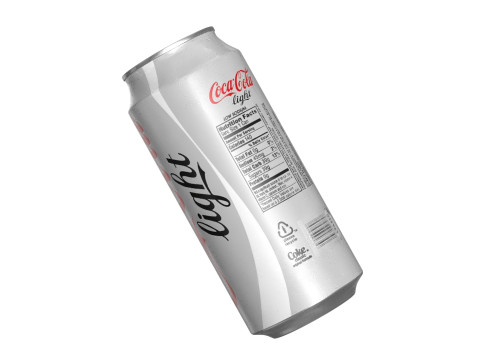 Coca Cola Light Drink Can 473ml 13 3D Model