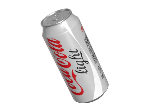 Coca Cola Light Drink Can 473ml 13 3D Model