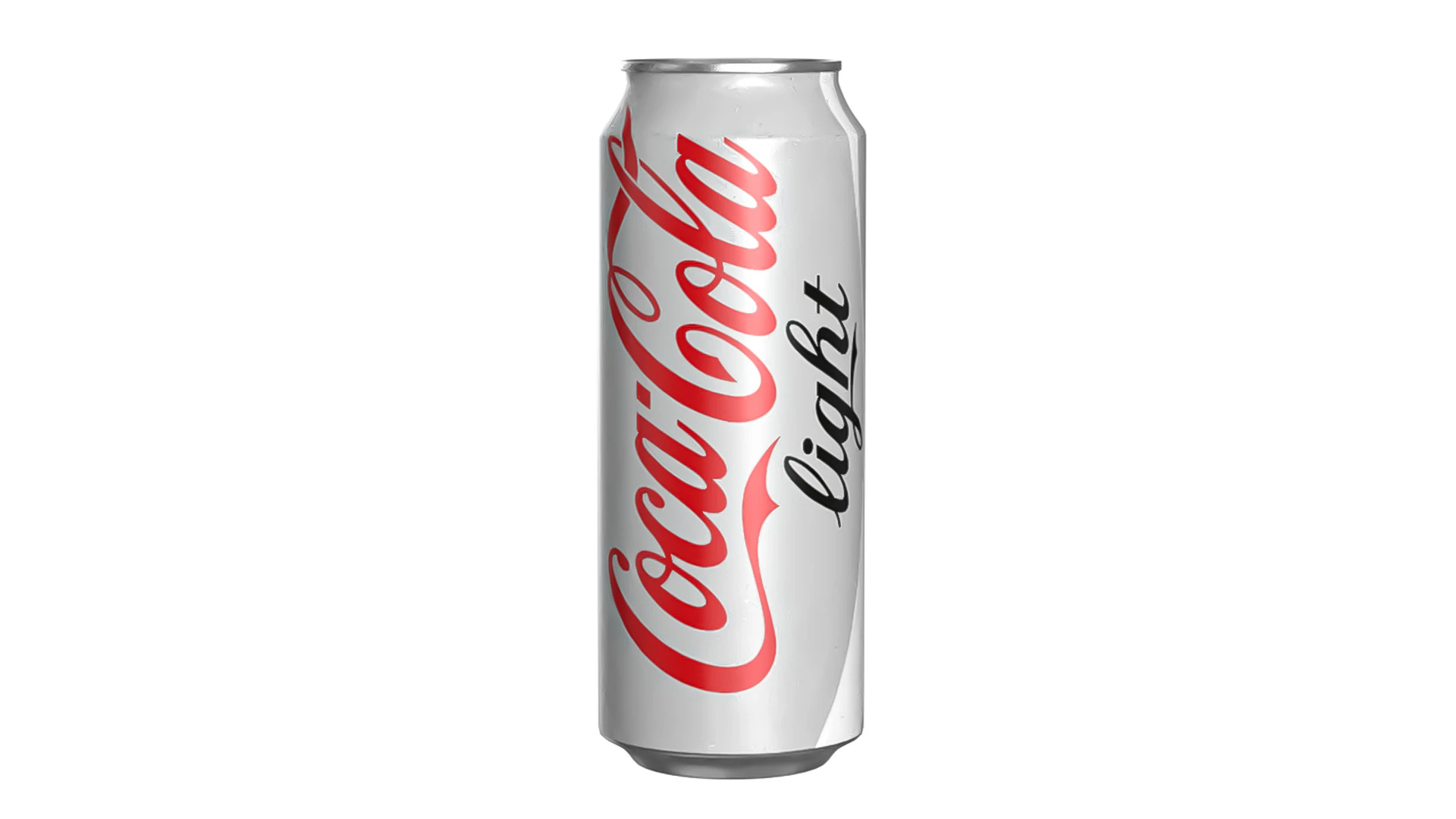 Coca Cola Light Drink Can 500ml 14 3D Model .c4d .max .obj .3ds .fbx .stl .blend 