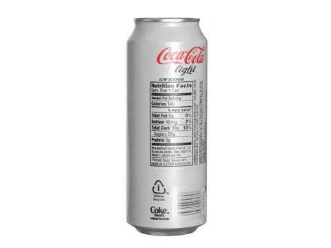 Coca Cola Light Drink Can 500ml 14 3D Model