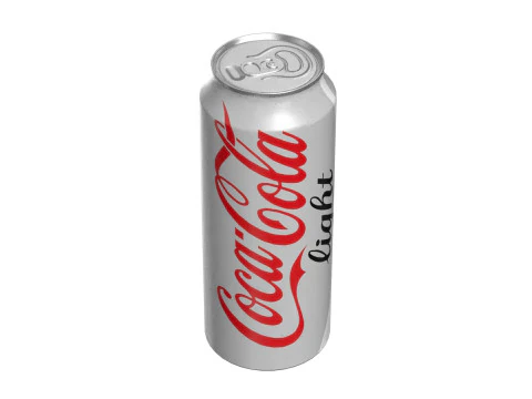 Coca Cola Light Drink Can 500ml 14 3D Model