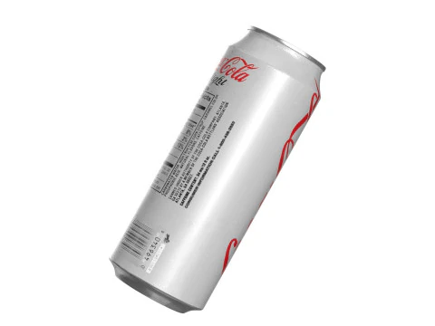 Coca Cola Light Drink Can 500ml 14 3D Model