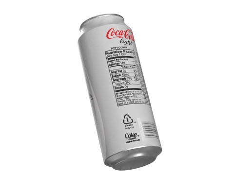 Coca Cola Light Drink Can 500ml 14 Model 3D