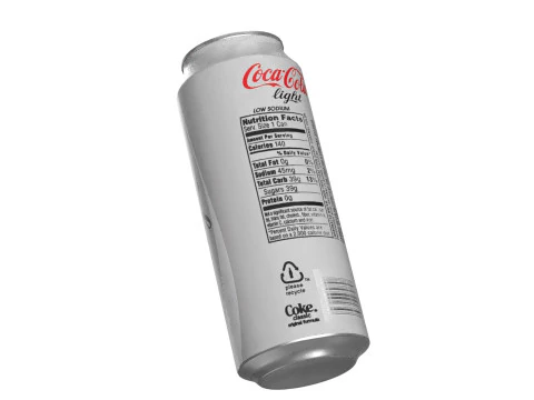 Coca Cola Light Drink Can 500ml 14 3D Model