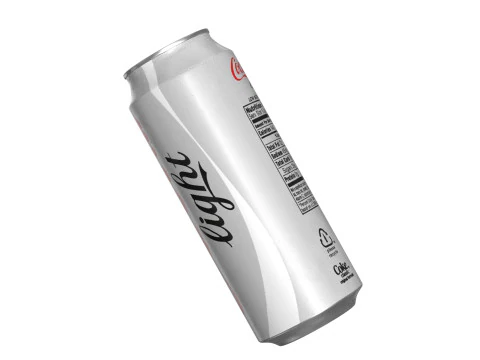 Coca Cola Light Drink Can 500ml 14 3D Model