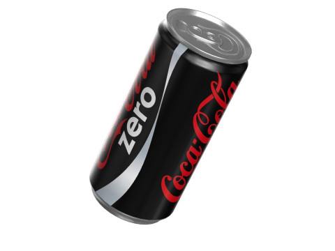 Coca Cola Zero Drink Can Slim 190ml 01 Model 3D