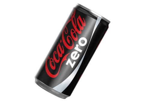 Coca Cola Zero Drink Can Slim 190ml 01 Model 3D