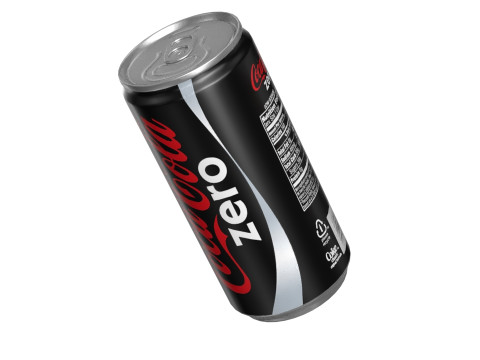 Coca Cola Zero Drink Can Slim 190ml 01 Model 3D