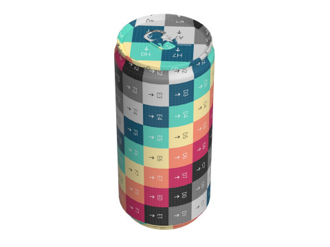 Coca Cola Zero Drink Can Slim 190ml 01 Model 3D