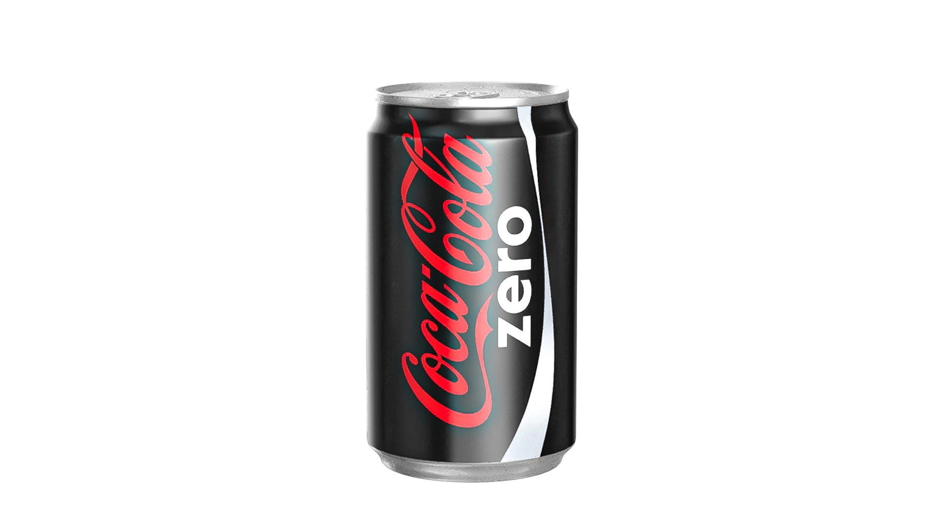 Coca Cola Zero Drink Can Sleek 200ml 03 3D Model .c4d .max .obj .3ds .fbx .stl .blend 