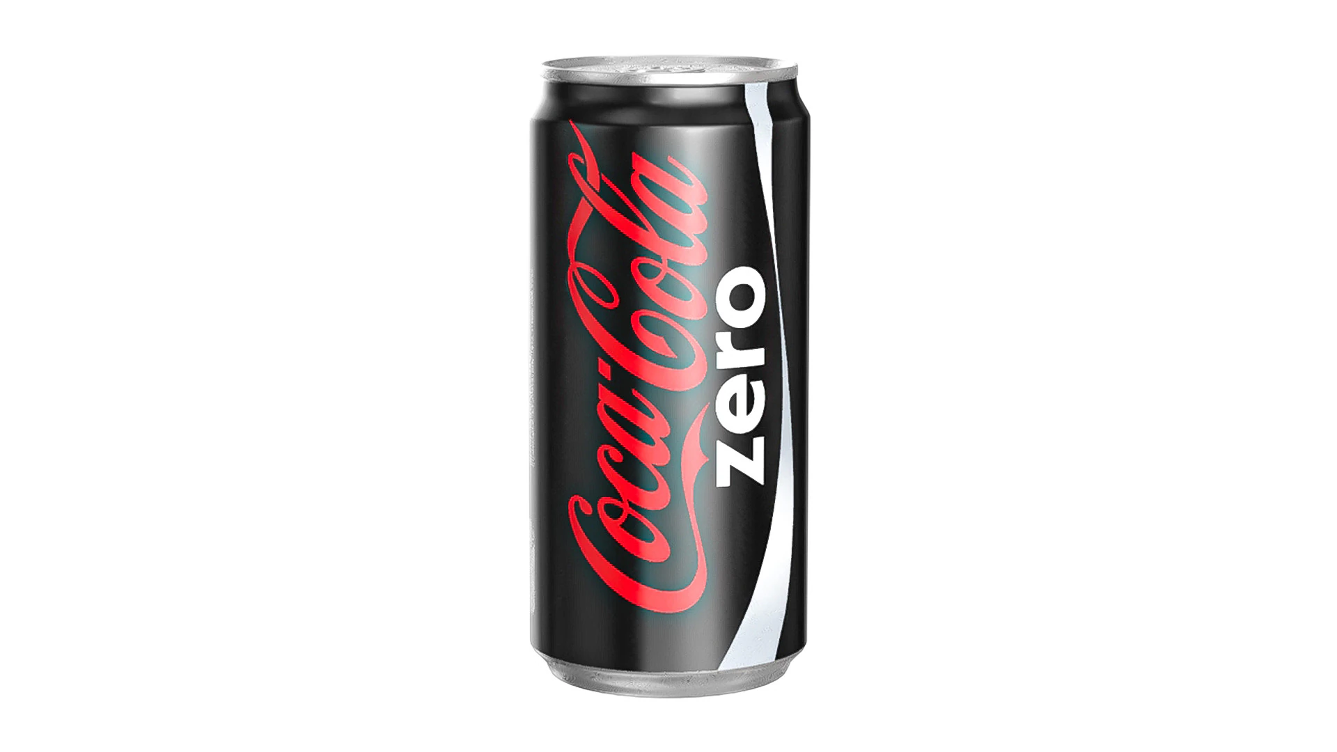 Coca Cola Zero Drink Can Sleek 250ml 04 3D Model .c4d .max .obj .3ds .fbx .stl .blend 