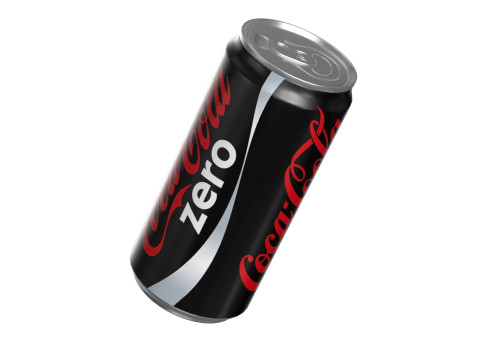 Coca Cola Zero Drink Can Sleek 250ml 04 Modèle 3D
