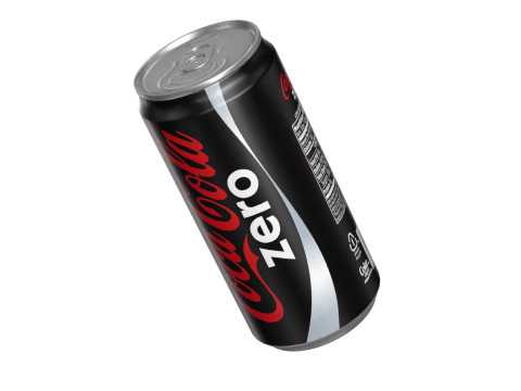 Coca Cola Zero Drink Can Sleek 250ml 04 Modèle 3D