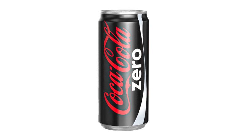 Coca Cola Zero Drink Can Sleek 270ml 05 Modelo 3D .c4d .max .obj .3ds .fbx .stl .blend 