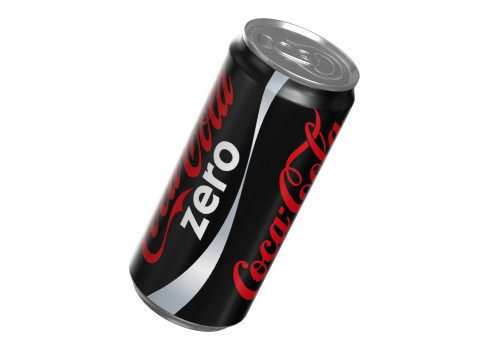 Coca Cola Zero Drink Can Sleek 270ml 05 Modelo 3D