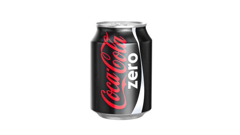 Coca Cola Zero Drink Can 250ml 09 3D Модель .c4d .max .obj .3ds .fbx .stl .blend 