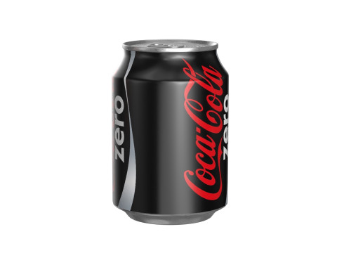 Coca Cola Zero Drink Can 250ml 09 3D Модель
