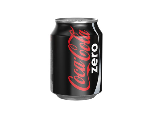 Coca Cola Zero Drink Can 250ml 09 3D Модель