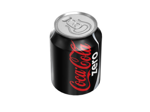 Coca Cola Zero Drink Can 250ml 09 3D Модель