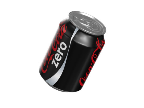 Coca Cola Zero Drink Can 250ml 09 3D Модель