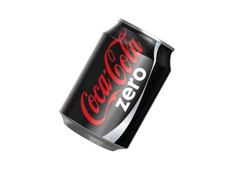 Coca Cola Zero Drink Can 250ml 09 3D Модель