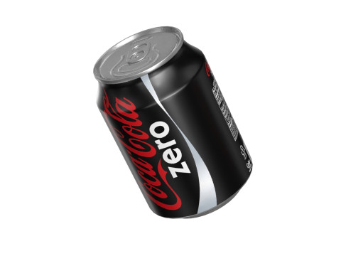 Coca Cola Zero Drink Can 250ml 09 3D Модель