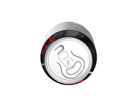 Coca Cola Zero Drink Can 250ml 09 3D Модель