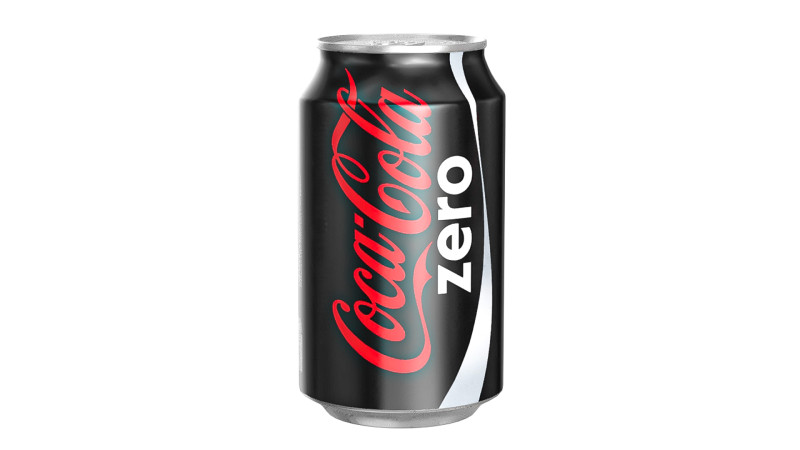 Coca Cola Zero Drink Can 330ml 10 3D Model .c4d .max .obj .3ds .fbx .stl .blend 