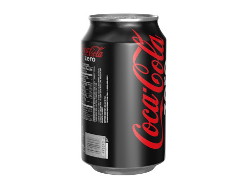 Coca Cola Zero Drink Can 330ml 10 3D Model