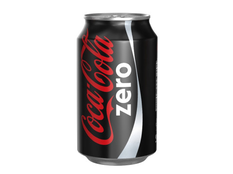 Coca Cola Zero Drink Can 330ml 10 3D Model