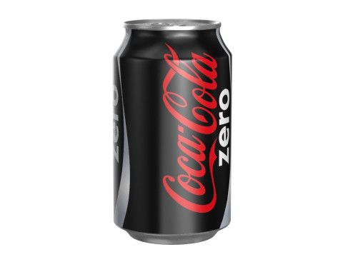 Coca Cola Zero Drink Can 330ml 10 3D Model