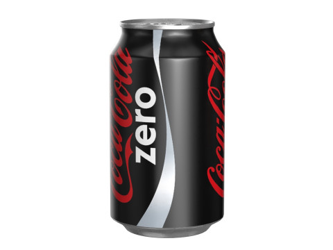 Coca Cola Zero Drink Can 330ml 10 3D Model