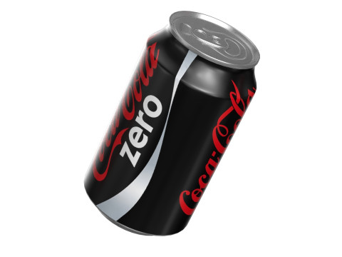 Coca Cola Zero Drink Can 330ml 10 3D Model