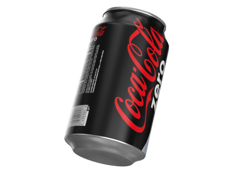 Coca Cola Zero Drink Can 330ml 10 3D Model