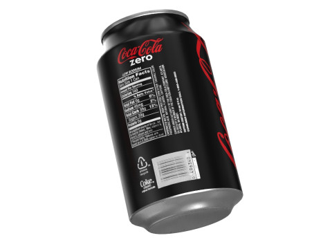 Coca Cola Zero Drink Can 330ml 10 3D Model