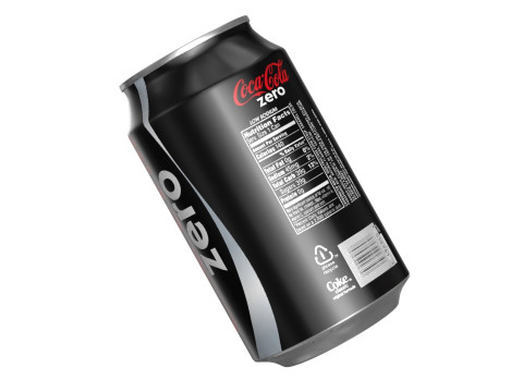 Coca Cola Zero Drink Can 330ml 10 3D Model