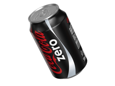 Coca Cola Zero Drink Can 330ml 10 3D Model