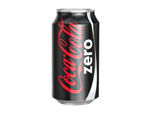 Coca Cola Zero Drink Can 355ml 11 3D Model