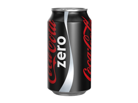 Coca Cola Zero Drink Can 355ml 11 3Dモデル