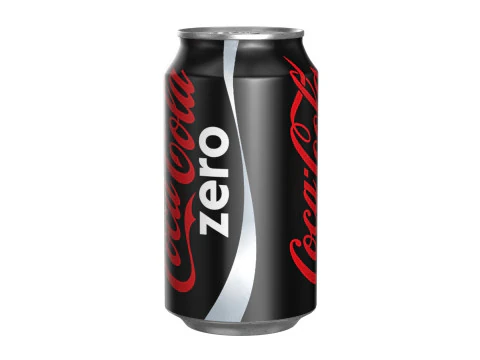 Coca Cola Zero Drink Can 355ml 11 3D Model